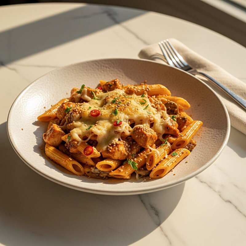 Chili Soslu Tavuklu Penne (400 gr)