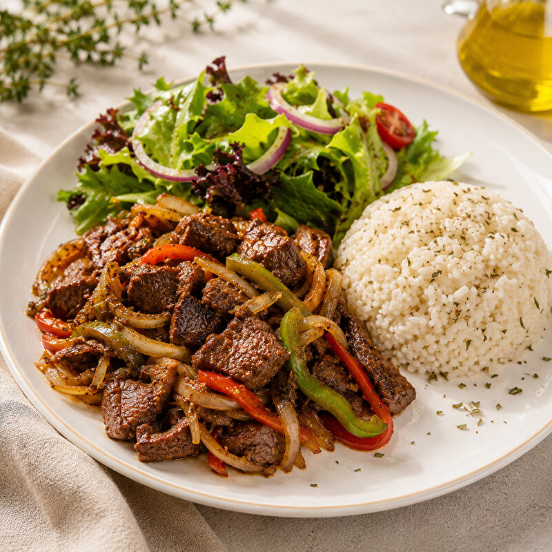 Çoban Kavurma & Pirinç Pilavı + Maskolin Salata