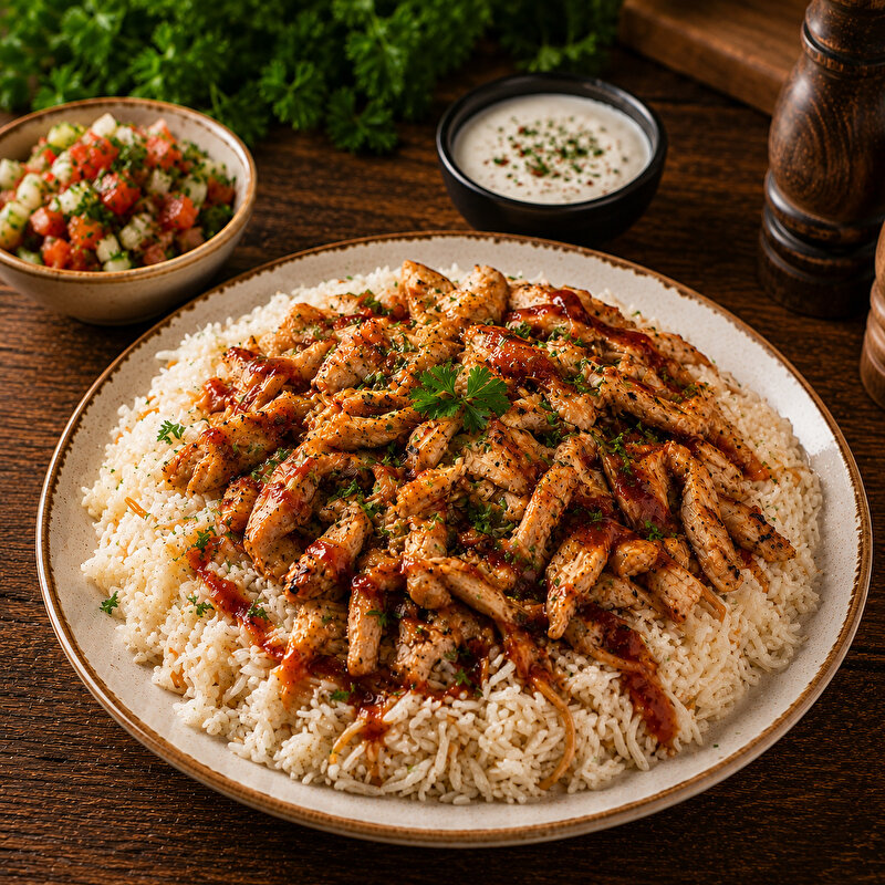 Pilav Üstü Barbekü Soslu Tavuk (350 gr)