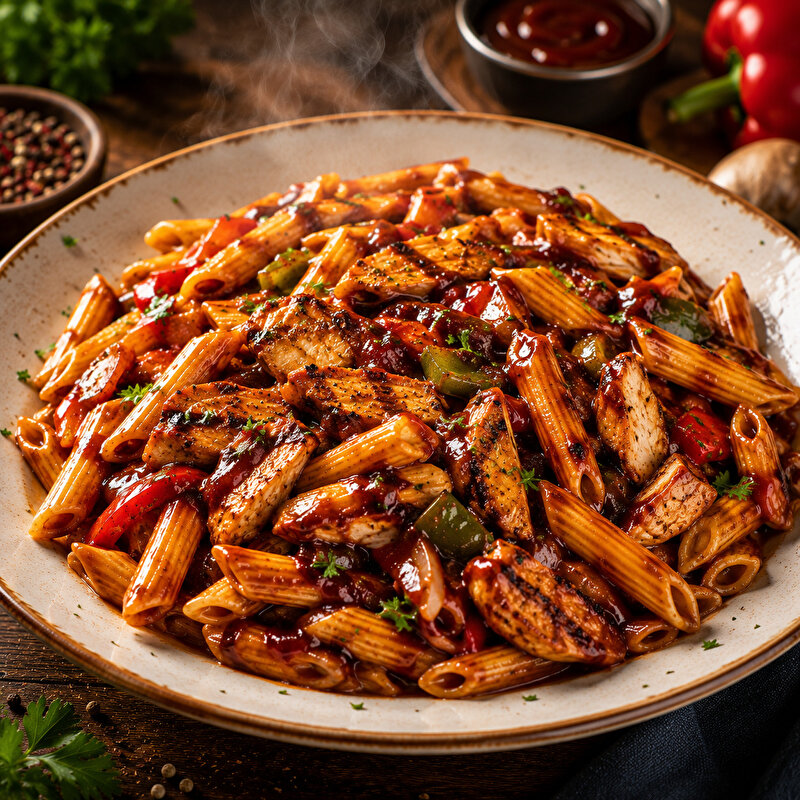 Barbekü Tavuklu Penne
