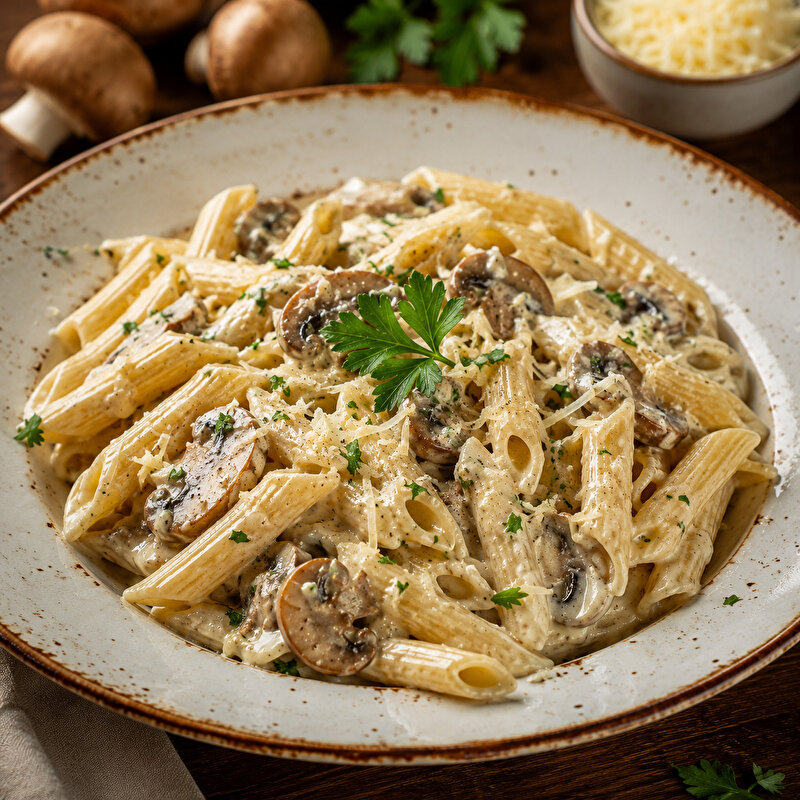 Mantarlı Kremalı Soslu Penne (400 gr)