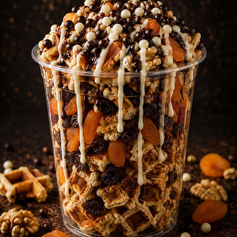 Hindistan Cevizli Waffle Cup