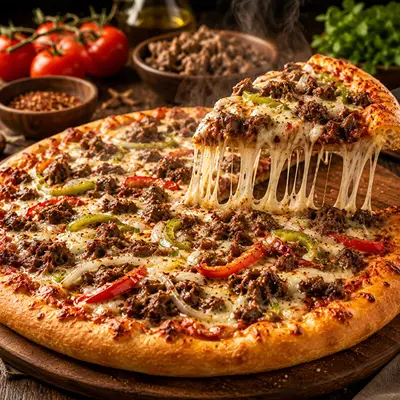 Orta Boy Kavurmalı Pizza