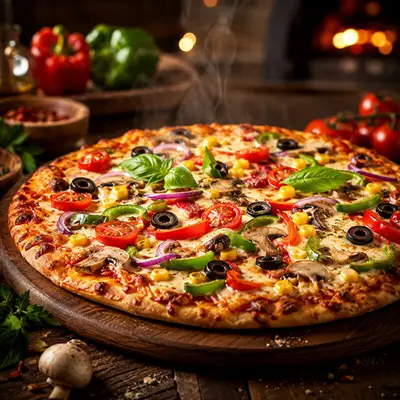Büyük Boy Vejeteryan Pizza