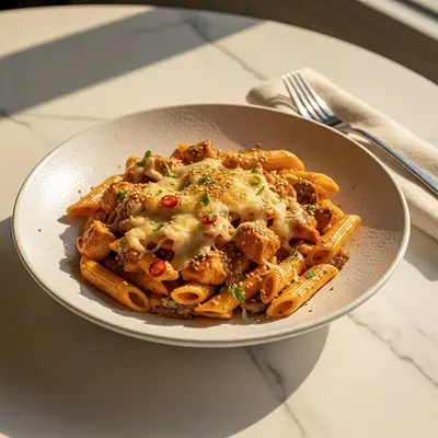 Chili Soslu Tavuklu Penne (400 gr)