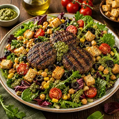 Izgara Köfteli Fit Protein Salatası
