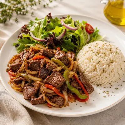 Çoban Kavurma & Pirinç Pilavı + Maskolin Salata