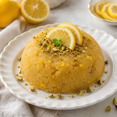 Limon Parçacıklı Irmik Tatlısı