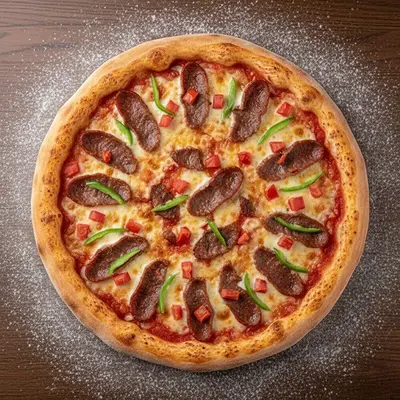 Orta Boy Kavurmalı Pizza