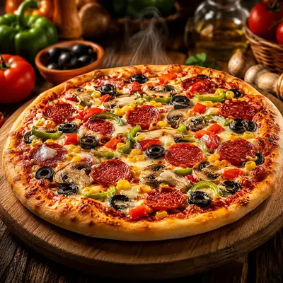 Orta Boy Karışık Pizza