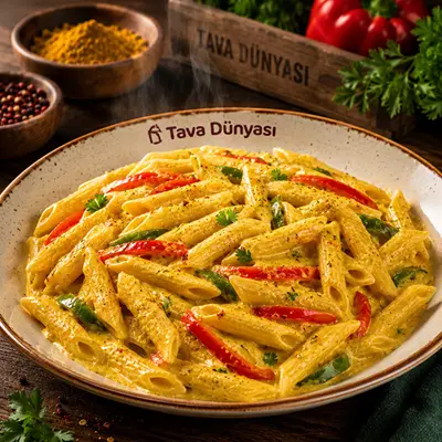 Köri Soslu Penne