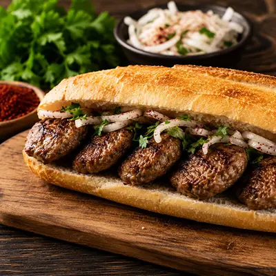 Yarım Ekmek Arası Acılı Izgara Köfte