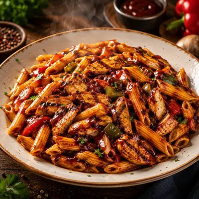 Barbekü Tavuklu Penne