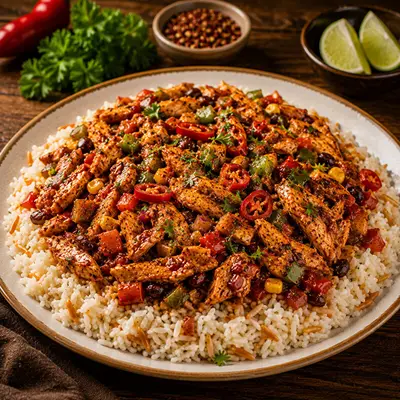 Pilav Üstü Meksika Ateşi Tavuk (350 gr)