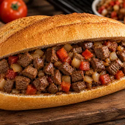 Tam Ekmek Arası Et Kavurma
