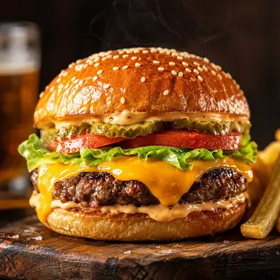 Vegas Barbekülü Cheese Burger
