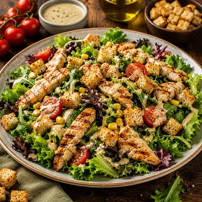 Tavuklu Yeşil Salata