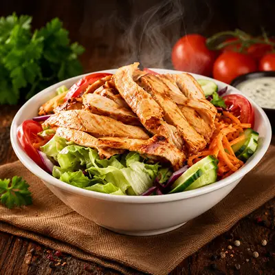 Tavuk Dönerli Salata