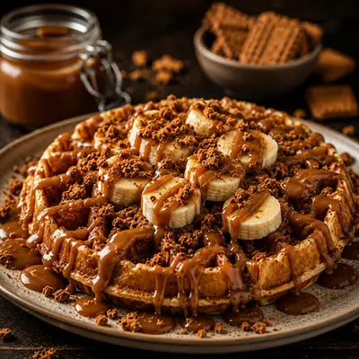 Karamelli Waffle Tabağı