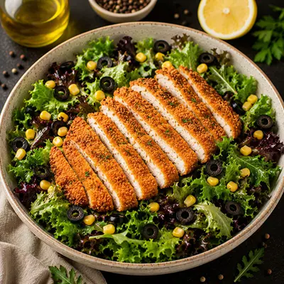 Tavuk Schnitzel Salata (500 gr)